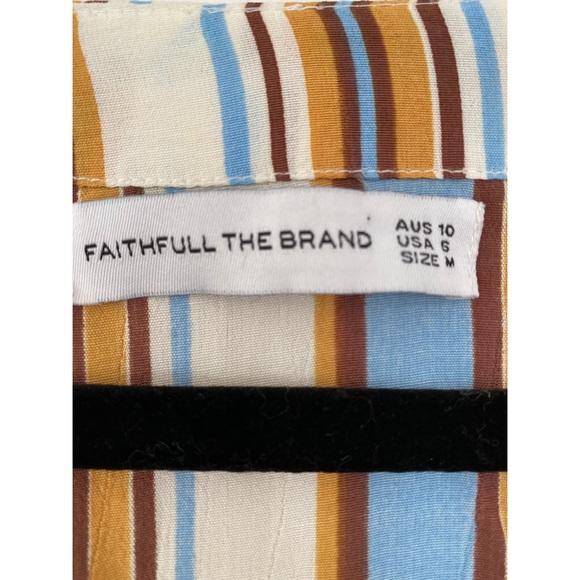 NEW FAITFULLTHE BRAND Matilda Stripe Peasant Dress - Picture 7 of 7